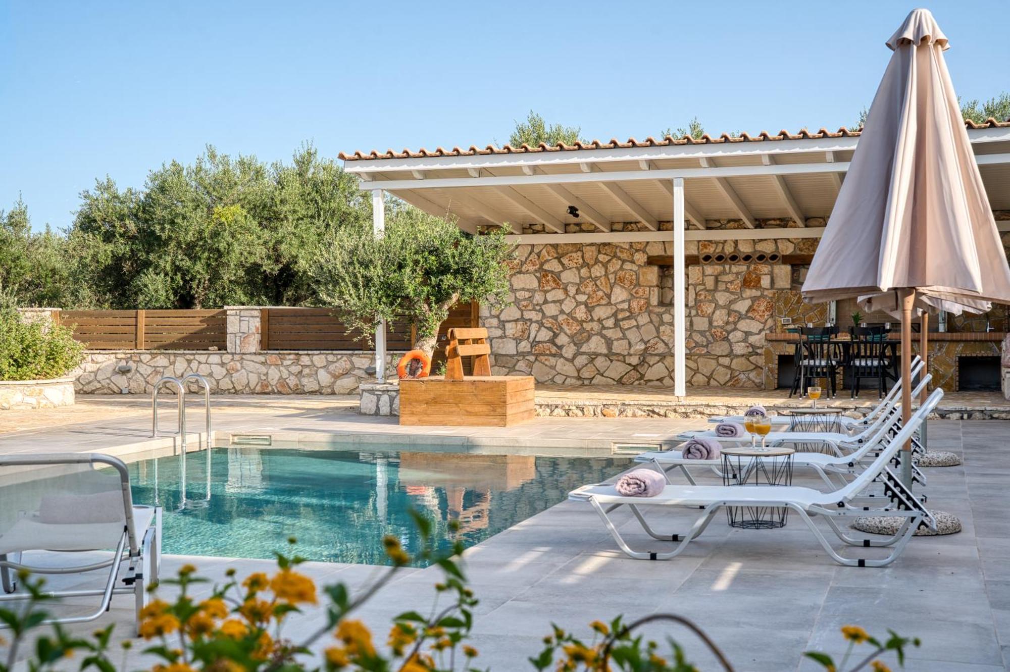 Astarte Villas - Astra Private Villas With Pool Vasilikí エクステリア 写真